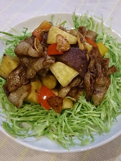 豚バラ炒め☆ココナッツ&シナモン風味☆-レシピのメイン写真