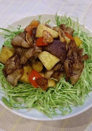 豚バラ炒め☆ココナッツ&シナモン風味☆-レシピのメイン写真
