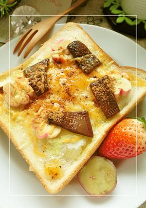 ❀花麩❀のジャムチョコチーズトースト-レシピのメイン写真