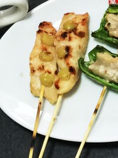焼き鳥( *'3`)ノササミ柚子わさび-レシピのメイン写真