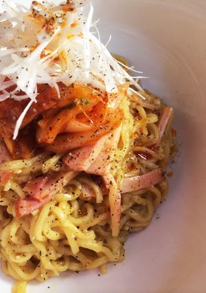 ピリ辛ゴマボナーラ-レシピのメイン写真