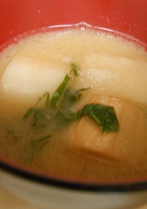 しそのお味噌汁-レシピのメイン写真