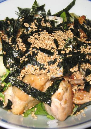 塩ダレで☆焼き鳥丼-レシピのメイン写真