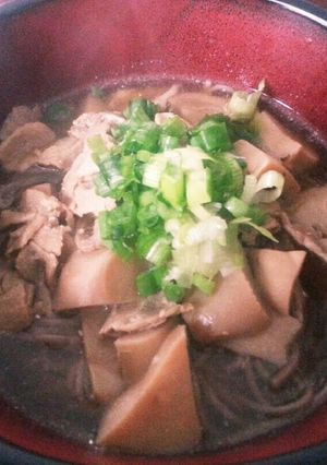 残り物で！美味しい具だくさん温そば-レシピのメイン写真
