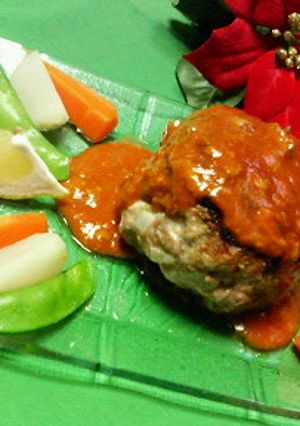 たっぷりクリームチーズの☆マロンバーグ♪-レシピのメイン写真