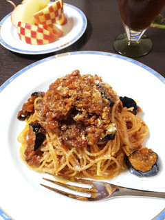 本格!茄子のボロネーゼパスタ♪-レシピのメイン写真