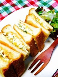 【10分】朝食&夜食に♡喫茶店の卵サンド-レシピのメイン写真