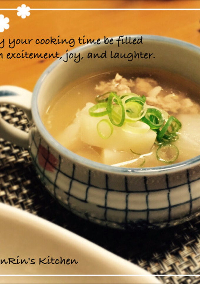 中華や和食に☆蕪と豚挽肉のスープ-レシピのメイン写真