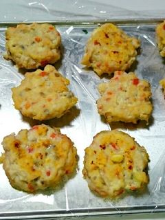 離乳食後期 鶏ごぼうおやき-レシピのメイン写真