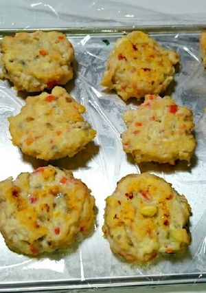離乳食後期 鶏ごぼうおやき-レシピのメイン写真