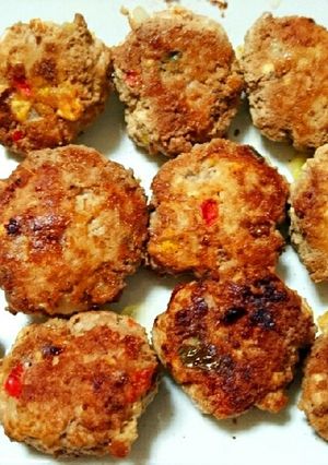 離乳食後期 野菜ハンバーグ弁当おかずにも-レシピのメイン写真