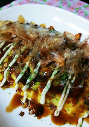 お好み焼き風卵焼き-レシピのメイン写真