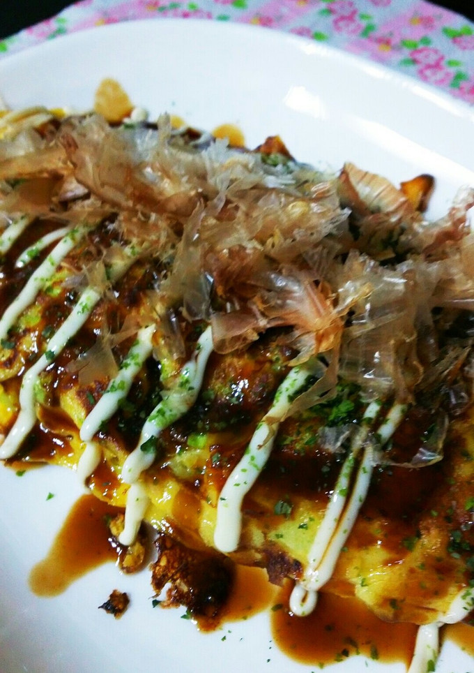 お好み焼き風卵焼き-レシピのメイン写真
