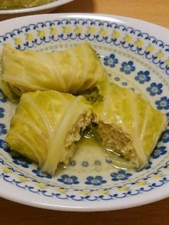 中ふんわり♪白だしで和風ロールキャベツ☆-レシピのメイン写真