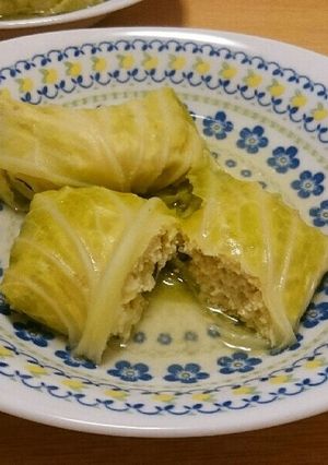 中ふんわり♪白だしで和風ロールキャベツ☆-レシピのメイン写真