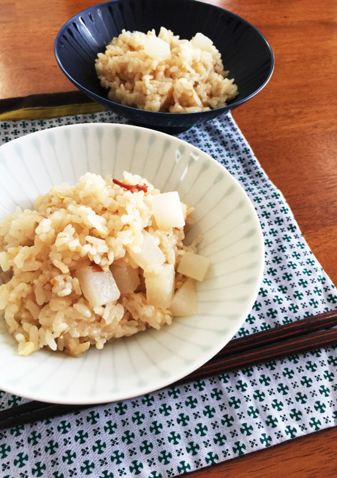 大根と梅の炊き込みご飯-レシピのメイン写真