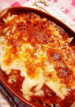エビピラフとミートソースの簡単ドリア-レシピのメイン写真