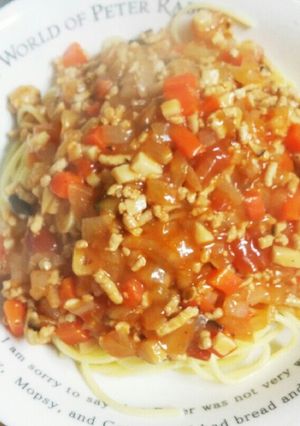 ミートパスタ-レシピのメイン写真