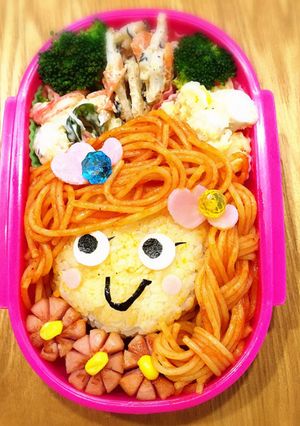 【キャラ弁】三つ編みの女の子-レシピのメイン写真