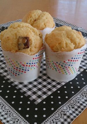 ワンボウルで簡単！チョコカップケーキ-レシピのメイン写真