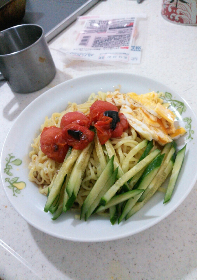 焼きトマト冷やし中華-レシピのメイン写真