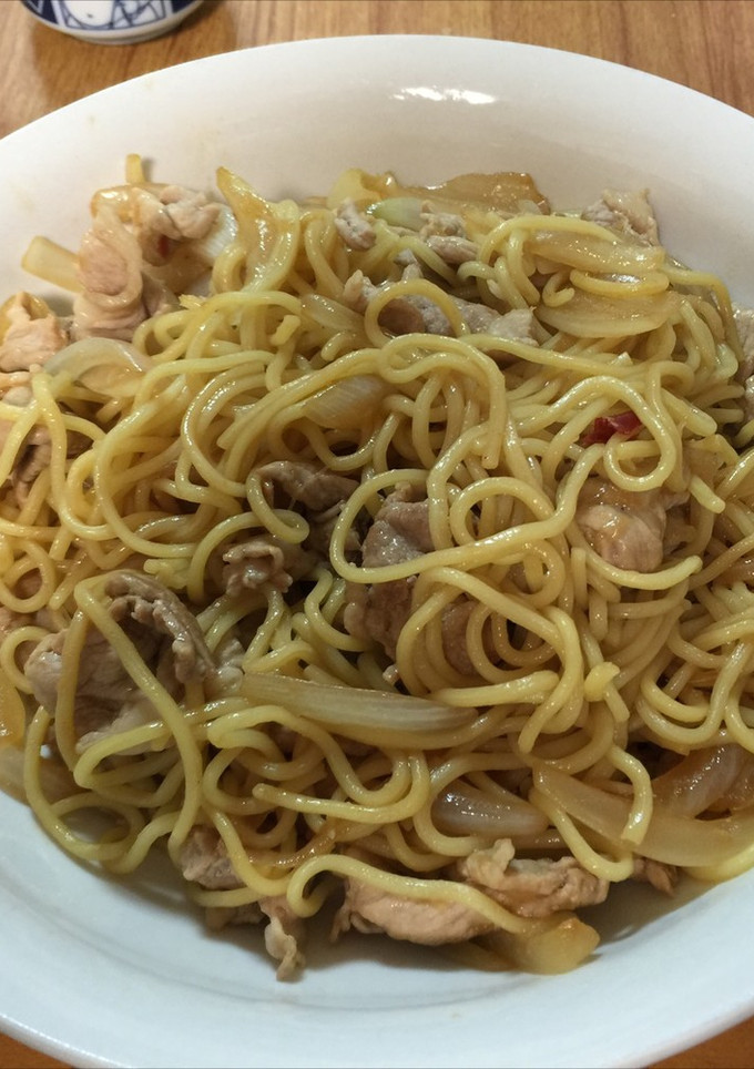 洗い物の少ない焼きそば　生姜醤油和風-レシピのメイン写真