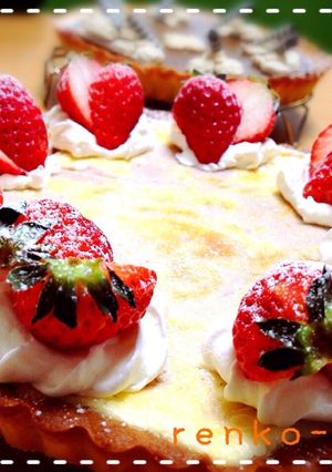 苺のマーブル♡ベイクドチーズケーキタルト-レシピのメイン写真