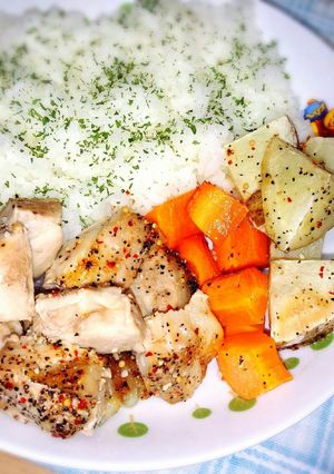 鶏ももと野菜のオーブン焼き-レシピのメイン写真