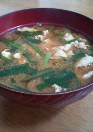 余った餃子のたれで美味♩中華風味噌汁♪-レシピのメイン写真