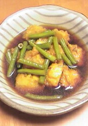 ☆いんげんとさつま揚げの煮物-レシピのメイン写真