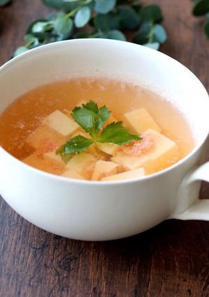 豆腐の明太塩こうじスープ-レシピのメイン写真