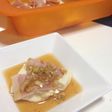 蒸し豆腐の香味タレ