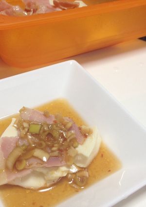 蒸し豆腐の香味タレ-レシピのメイン写真