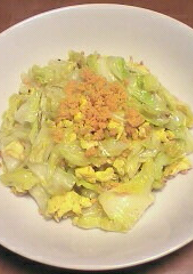 キャベツと鮭フレークの炒め物-レシピのメイン写真