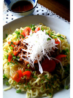 ピリ辛味噌そぼろの坦々風冷し中華-レシピのメイン写真