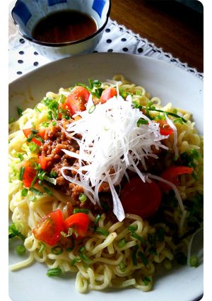 ピリ辛味噌そぼろの坦々風冷し中華-レシピのメイン写真