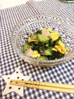 さっぱり♡玉子と魚肉ソーセージ入り酢の物-レシピのメイン写真