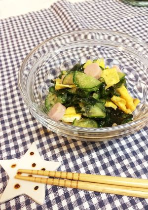 さっぱり♡玉子と魚肉ソーセージ入り酢の物-レシピのメイン写真