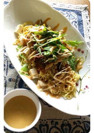 シーザーサラダ風ごまだれ冷し中華-レシピのメイン写真