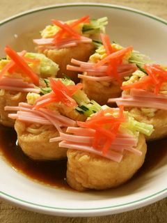マルちゃん正麺で☆お稲荷冷やし中華-レシピのメイン写真