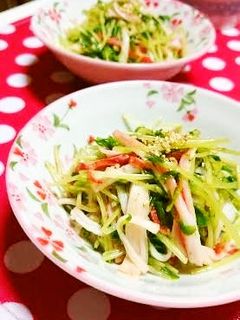 豆苗とかにかまのナムル-レシピのメイン写真