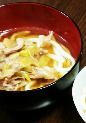 激楽っ！！豚！肉うどん-レシピのメイン写真