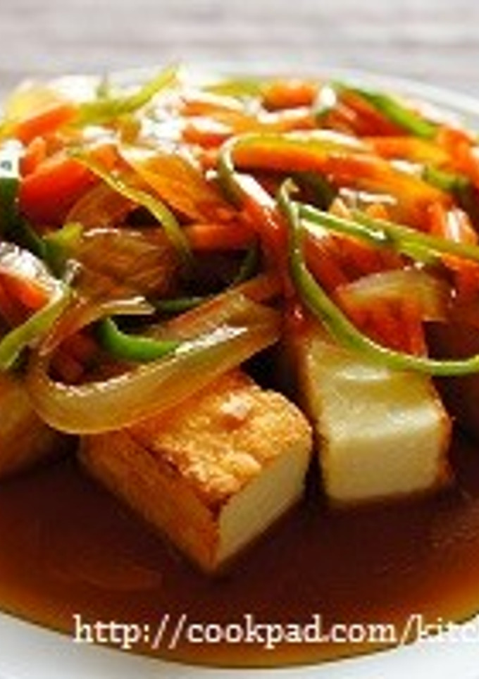 野菜たっぷり☆厚揚げの甘酢あんかけ-レシピのメイン写真