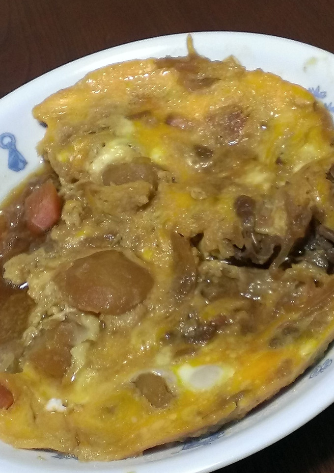 超簡単！肉じゃがのリメイク卵とじ-レシピのメイン写真