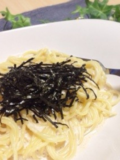 簡単!材料3つでたらこクリームパスタ-レシピのメイン写真