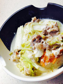 白菜と豚肉のミルク煮-レシピのメイン写真