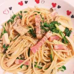 รูปของ 簡単♪きのことベーコンの和風パスタ