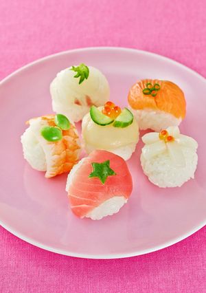 ひな祭りに！ひとくち手まり寿司-レシピのメイン写真