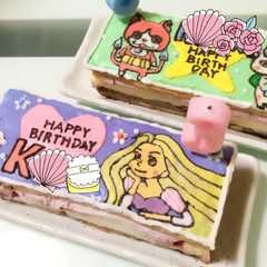 รูปของ アイスでデコケーキ▷妖怪＆ラプンツェル