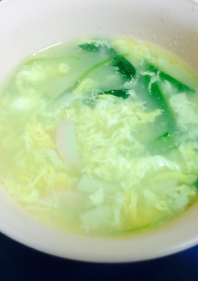 かまぼこと卵、ほうれん草のスープ-レシピのメイン写真